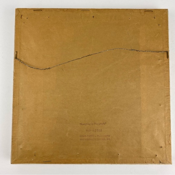 Vintage Framed Square Floral Needlepoint 9x9 inch Pastel Stitched Wall Art - Picture 5 of 7